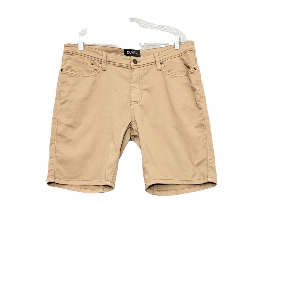 DU/ER Shorts Mens 38 Khaki N2X Slim Fit 10" Inseam‎ Casual Outdooor Hiking DU ER